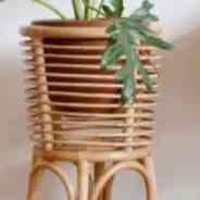 Standing pot aesthetic - rotan