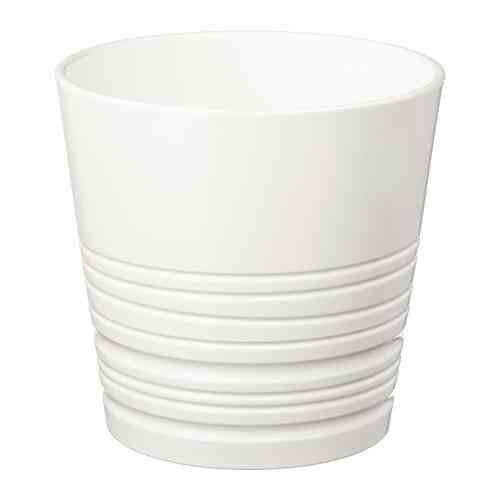 MUSKOT Pot tanaman, putih, 15 cm