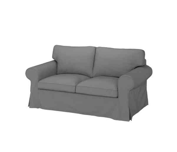 EKTORP Sofa 2 dudukan, remmarn abu-abu muda