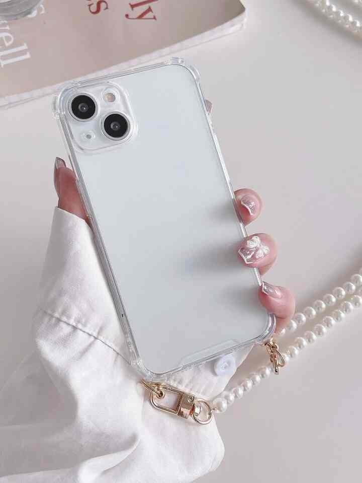 ミニマリスト ストラップ付き クリア携帯ケース