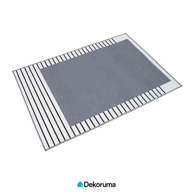 NICHI Karpet Motif Ukuran 150x100 cm, Grey