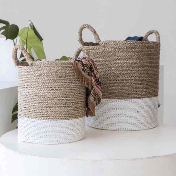 Keranjang Anyaman Seagrass with Handle