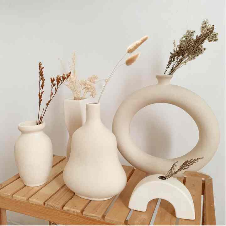 Vas Pot Tanaman Bunga Keramik