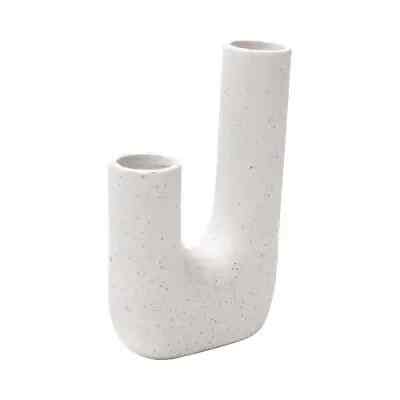 Nordic Vas Dekorasi J Shape - Putih