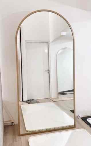 Standing Full Body Mirror 180x80cm (Lis tipis Gold)