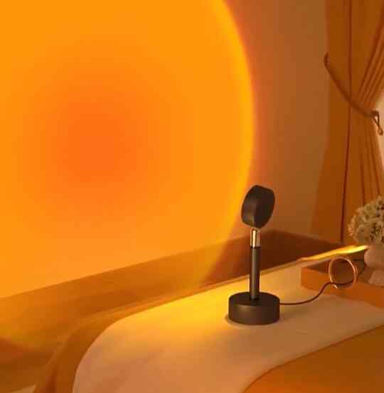 LAMPU SUNSET EFEK MATAHARI / LAMPU TIDUR / LED SUNSET MATAHARI