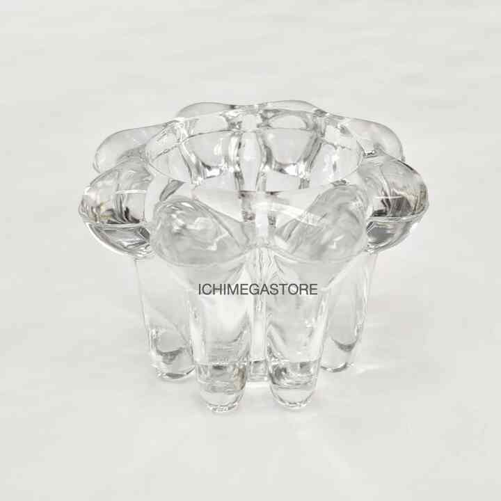 ICHIMEGASTORE Tempat Lilin Kaca Tebal Berkualitas