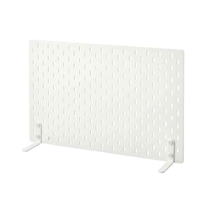 SKÅDIS Freestanding peg board, white, 56x37 cm