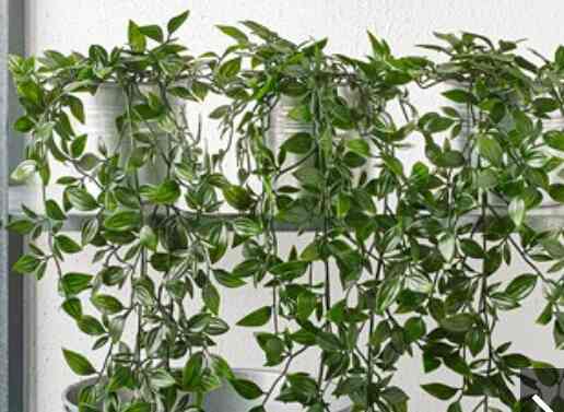 Tanaman tiruan dalam pot digantung