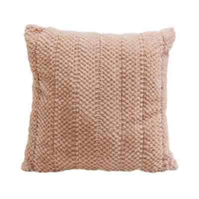 Cosy Bantal Faux Fur 45x45 Cokelat Muda