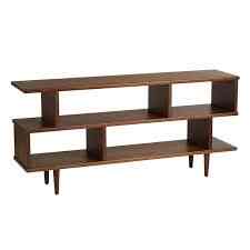 Ashlyn Walnut Brown Wood Bookshelf