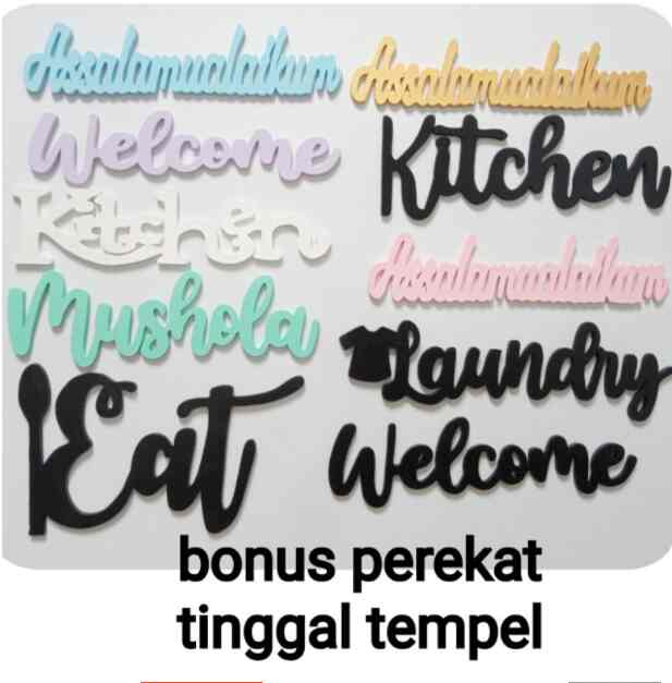 TULISAN KAYU HURUF TIMBUL