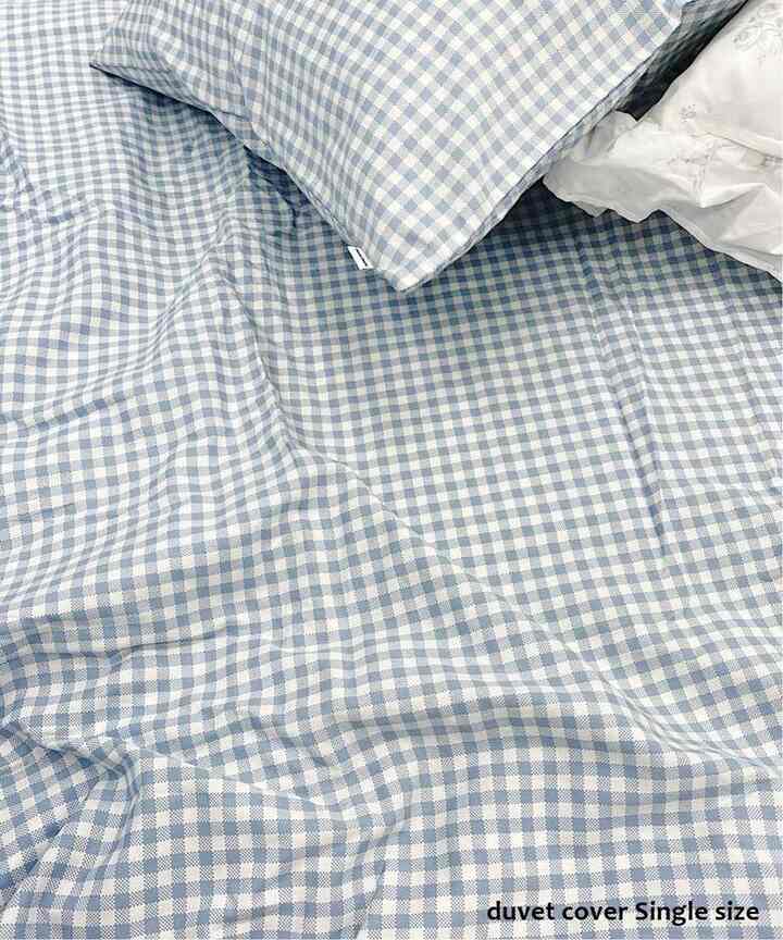 C gingham duvet cover Single