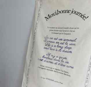 French Letter Napkin