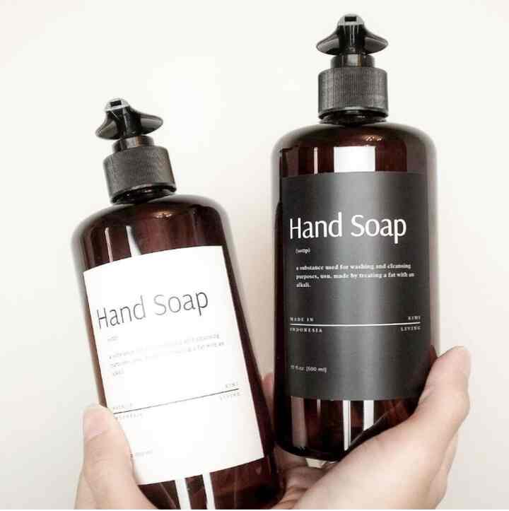 Botol PUMP Refill, Amber