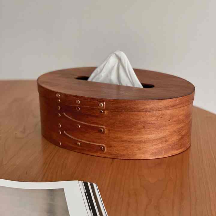 天然木 シェーカーボックス ティッシュケース