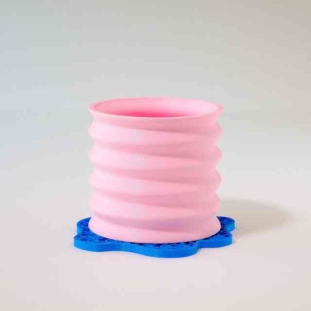 kurva ピンク ✕ 水たまり受け皿セット