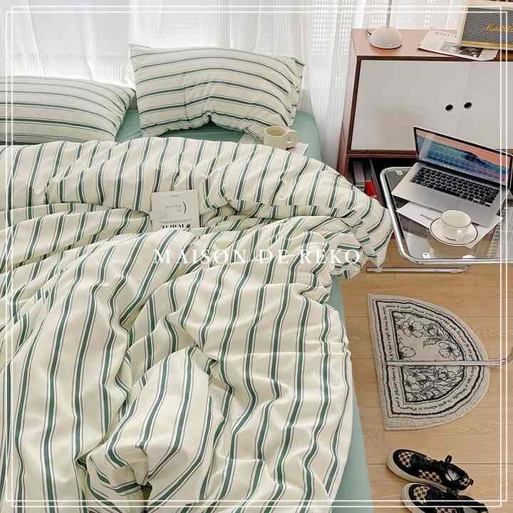 布団カバー セット ストライプ コットン