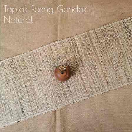 Table Runner Eco-friendly - Eceng Gondok Natural