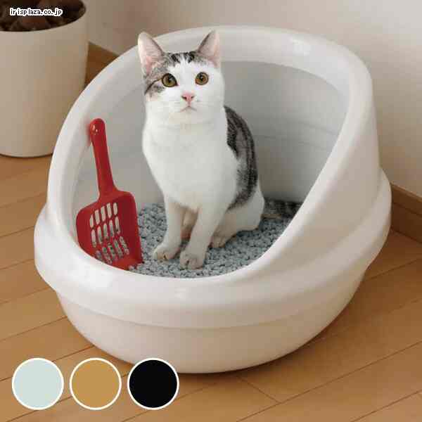 ネコのトイレハーフカバー P-NE-500-H［3色］