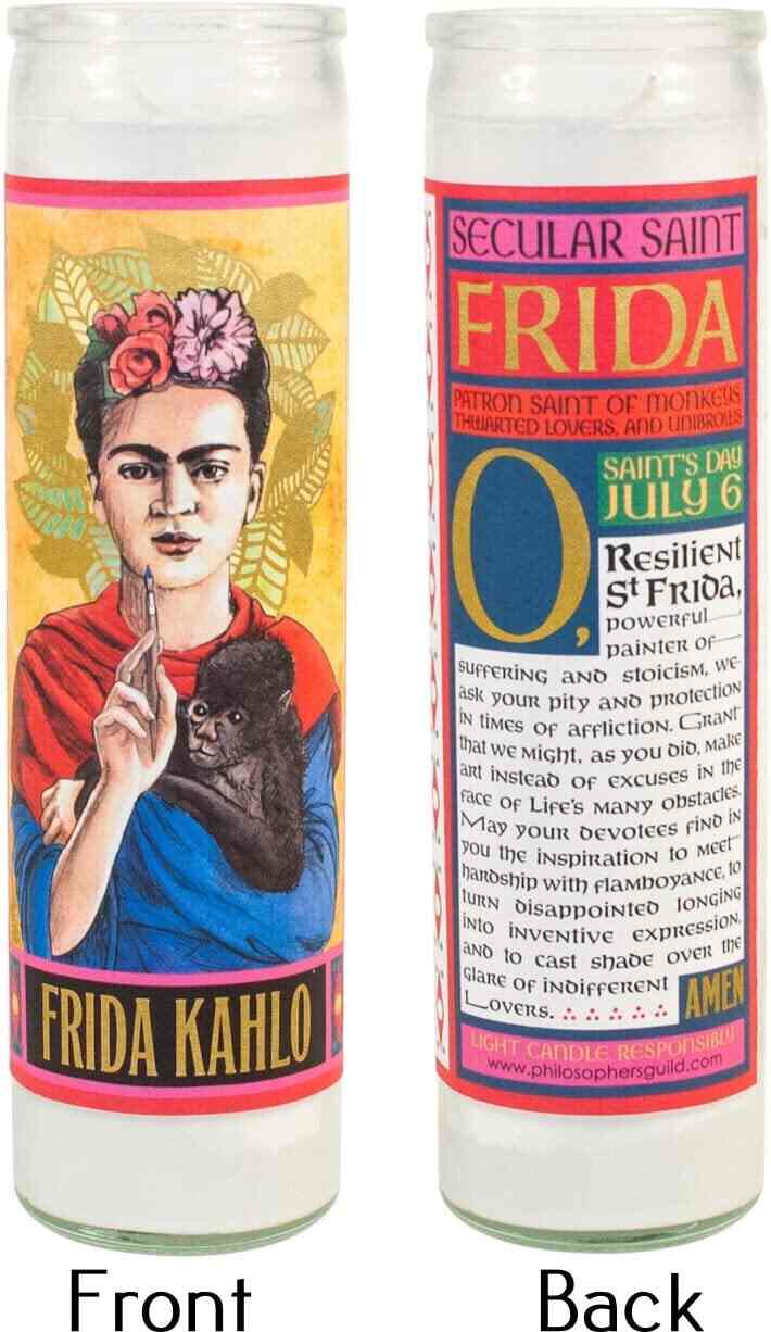 Frida Kahlo Secular Saint Candle