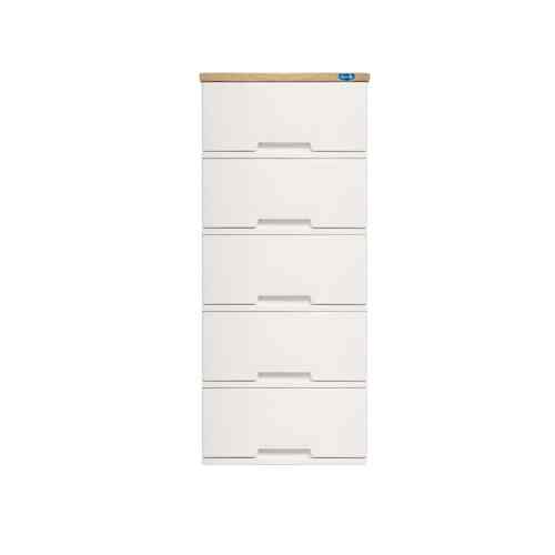 Lemari Laci Drawer Putih 4 Susun