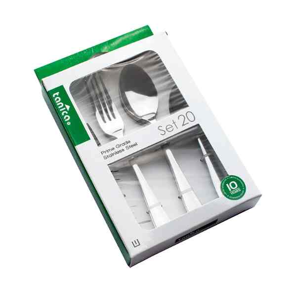 Tanica Natur Sendok Garpu Set 20 Pieces - Stainless Steel