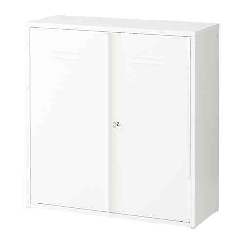 IVAR Cabinet with doors, white, 80x83 cm