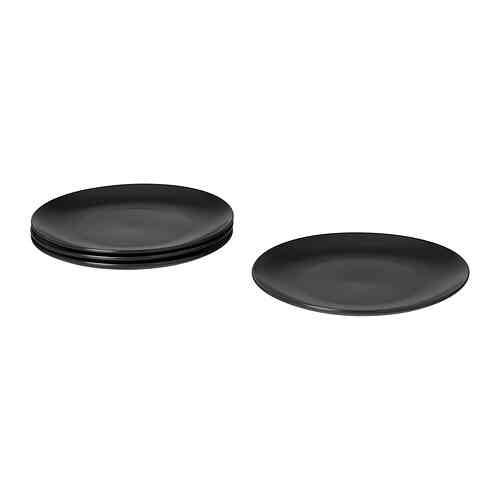 FÄRGKLAR, Piring, matt abu-abu tua, 26 cm