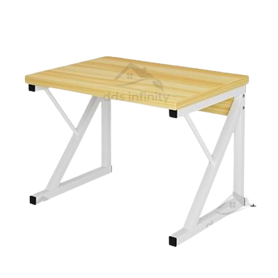 Rak microwave putih kayu