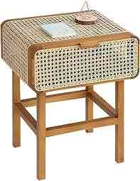 Rattan Bedside Table