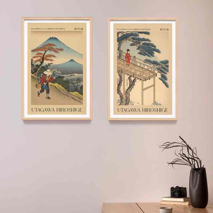 Lukisan Print Jepang Utagawa Hiroshige