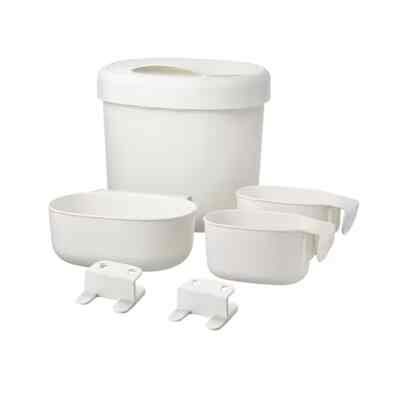 ÖNSKLIG Stor baskets changing tbl set of 4, white
