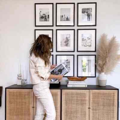 Pigura foto custom hitam