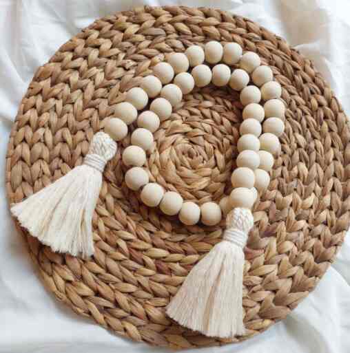 Wood Garland Beads