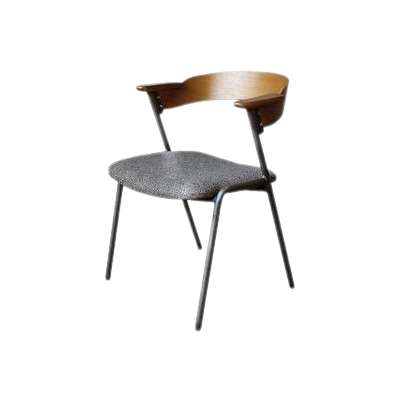 ダニス ショートアームチェア アームブラウン