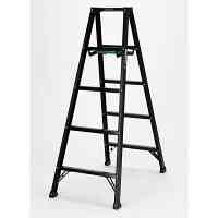 アルミ製軽量専用脚立 150cm シエロブラック BS150FX