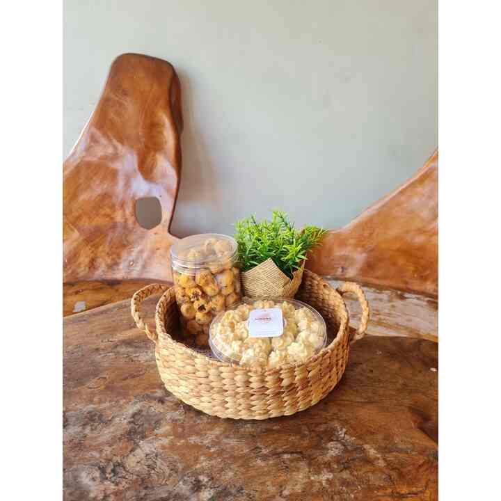 Tray Eceng Gondok Serbaguna Bulat