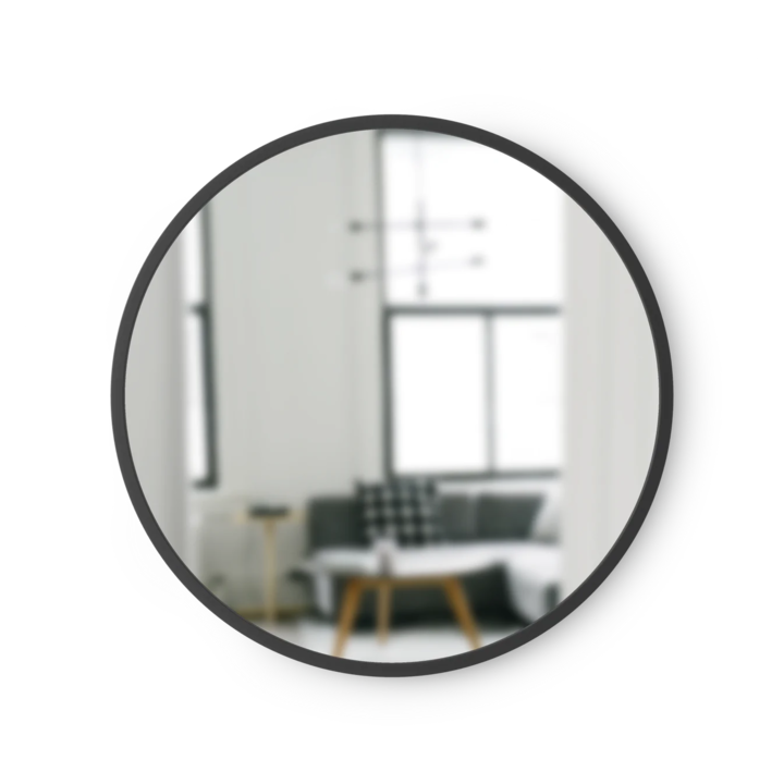 ハブ ミラー 46x46cm ブラック