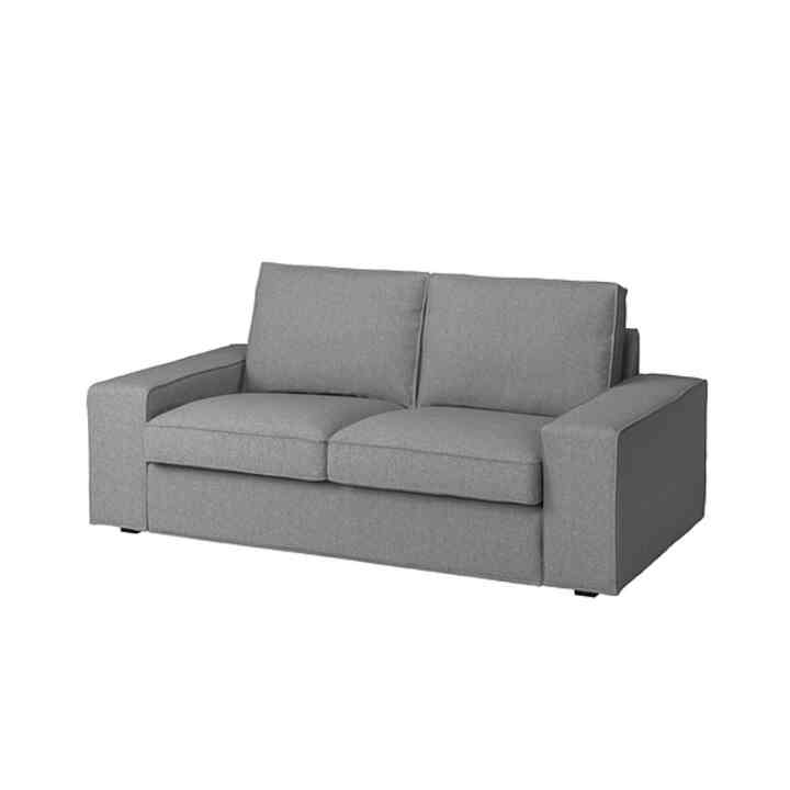 KIVIK, Sofa 2 dudukan, tibbleby krem/abu-abu