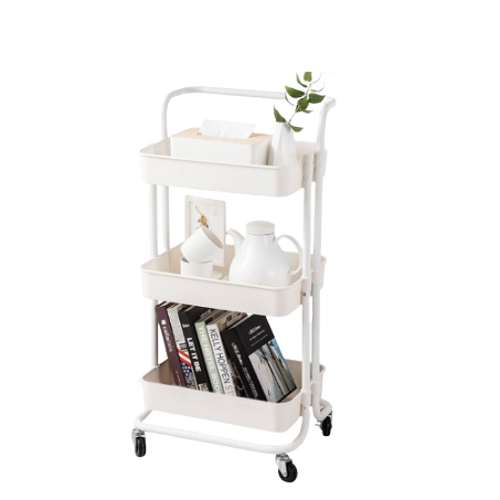 Plus One Rak Troli Lantai Roda Dorong