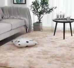 Karpet bulu Ombre lembut tebal