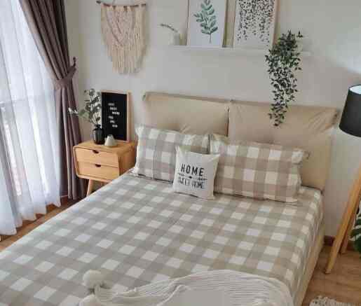 Sprei Emily Aesthetic Kotak Korean Style