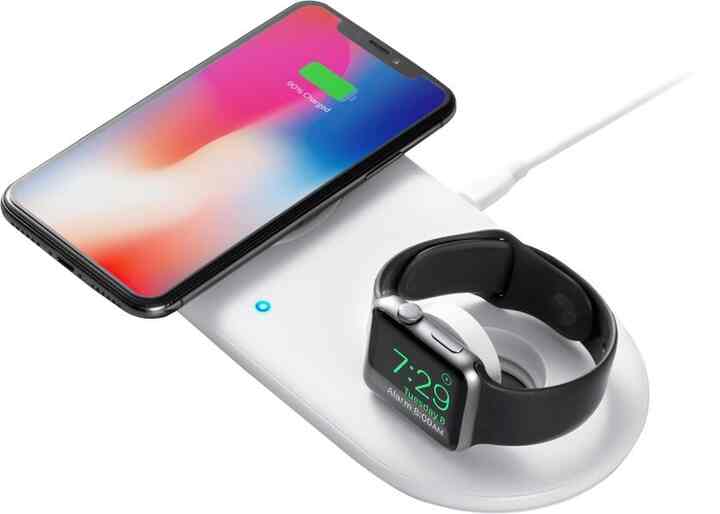 PowerWave + Wireless Charging Pad with Watch Holder