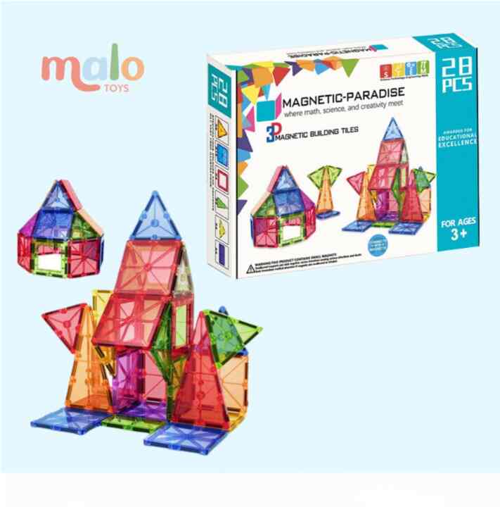 Magnetic Paradise Tiles 28 Pcs