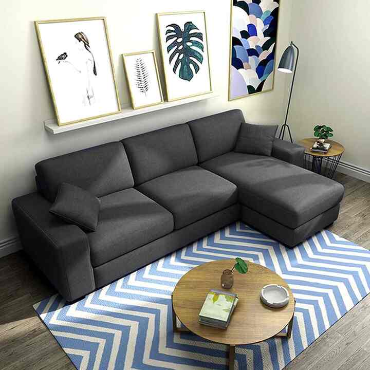 Acacia Sofa L, Dark Grey