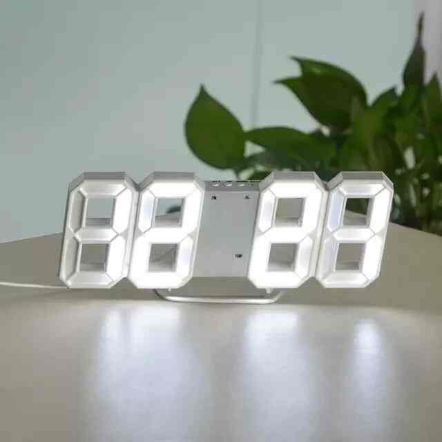JAM DINDING DIGITAL LED - Putih