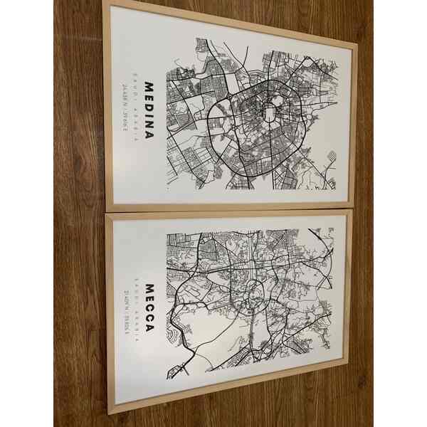 Custom City Map Posters 30x45cm