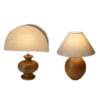 ベッドサイド テーブルランプ リネンシェード