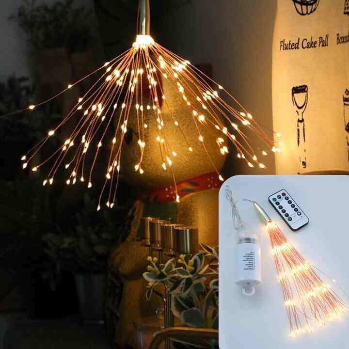 イルミネーションライト 防水 ストリングライト花火型